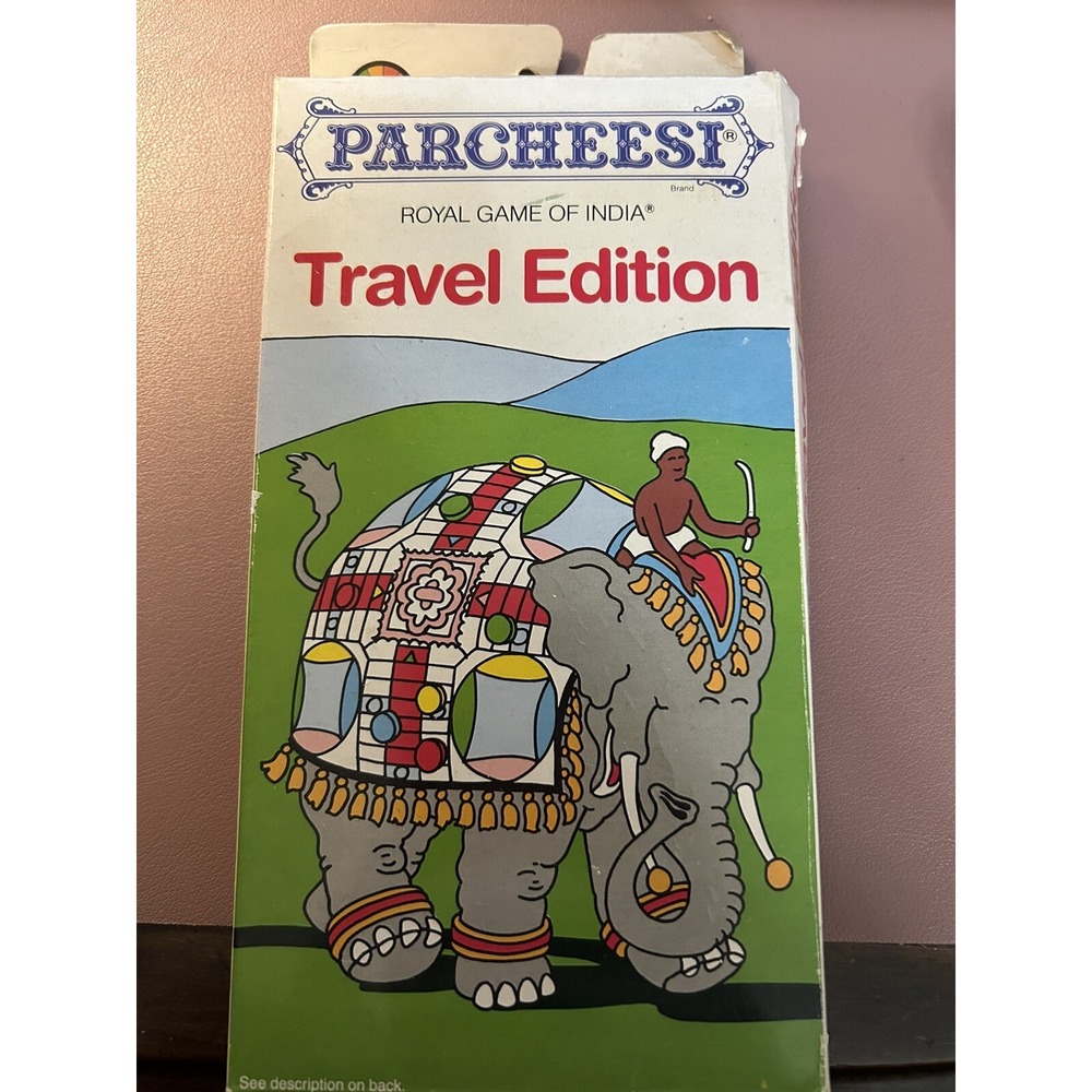 Vintage Parcheesi Travel Edition 1987 Coleco Games USED - Picture 1 of 4